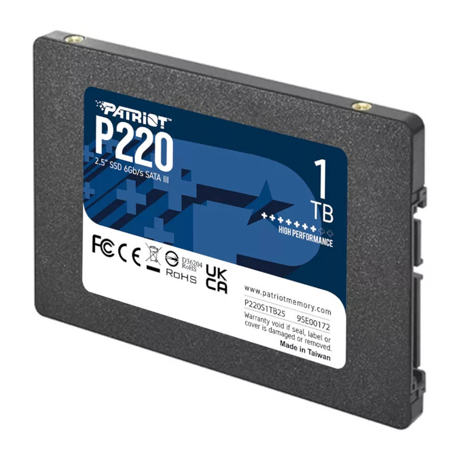 Patriot Memory P220 2.5-inch 1TB Serial ATA III Internal SSD