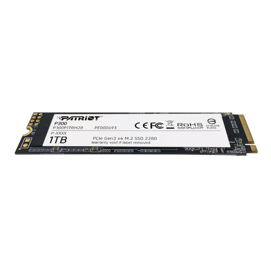 Patriot P300 M.2 1TB PCIe 3.0 NVMe Internal SSD