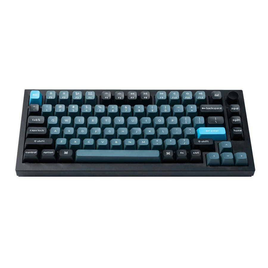 Keychron Double Shot KSA PBT Keycap Set - Dark Grey/Grey/Blue