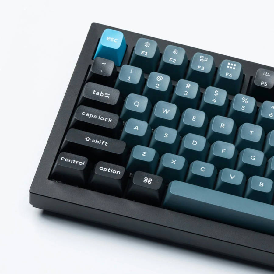 Keychron Double Shot KSA PBT Keycap Set - Dark Grey/Grey/Blue