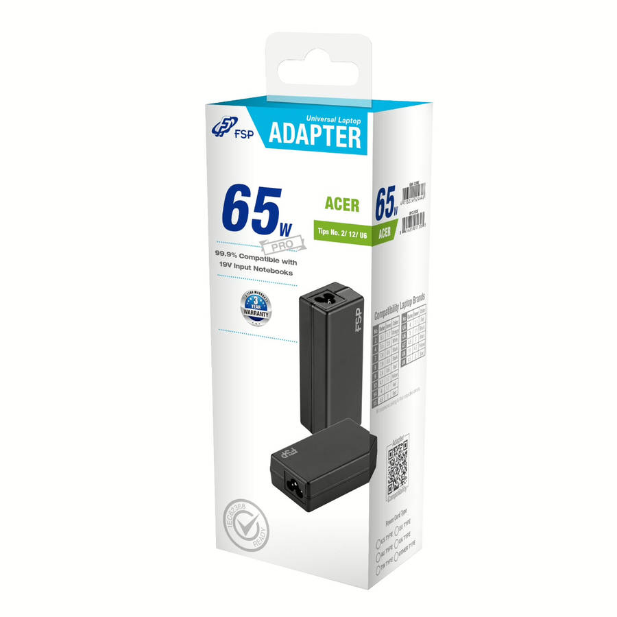 FSP PRO 65W Universal Laptop Adapter ? Acer