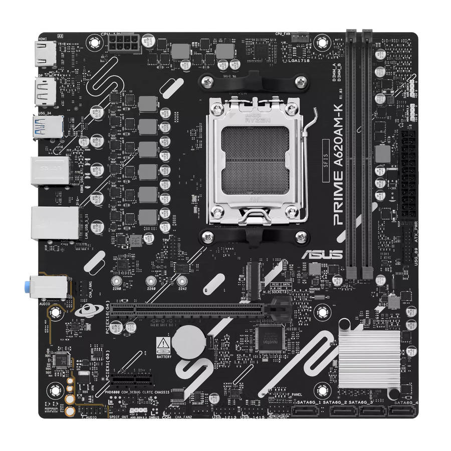 Asus PRIME A620AM-K AM5 M-ATX Motherboard
