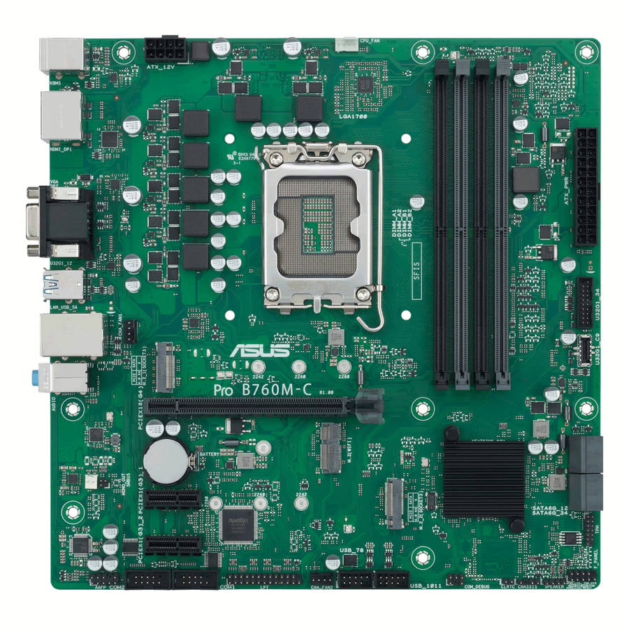 ASUS PRO B760M C CSM LGA 1700 M-ATX Motherboard