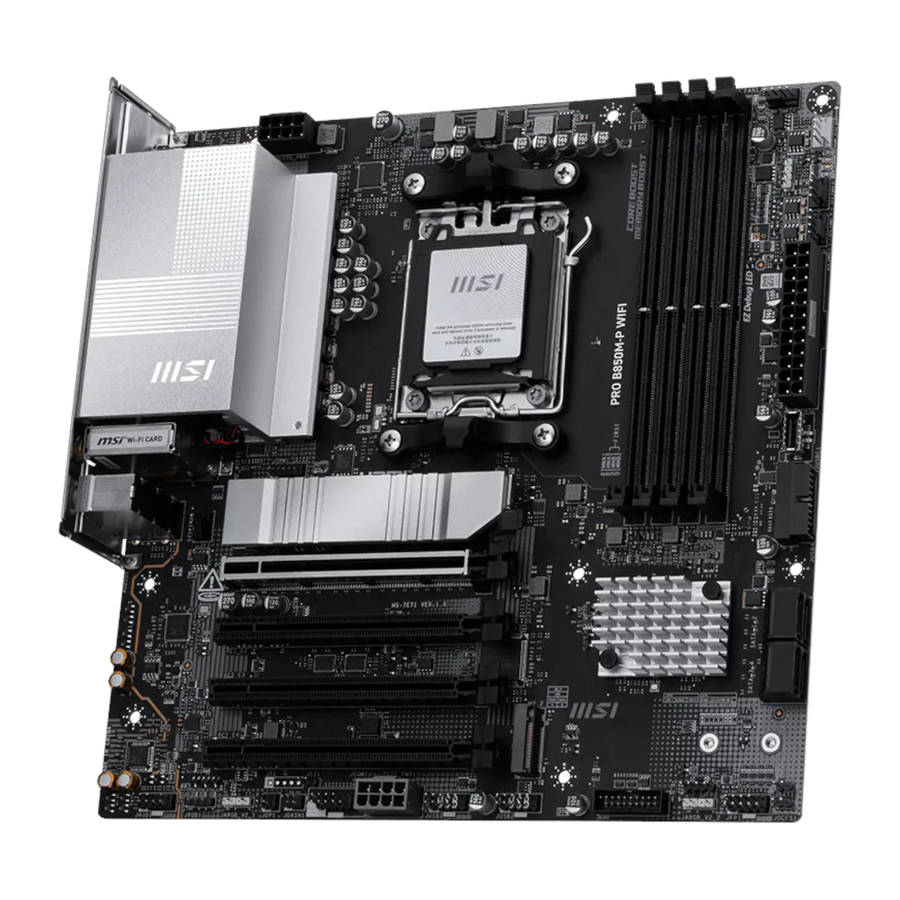 MSI PRO B850M-P WIFI AM5 mATX Motherboard