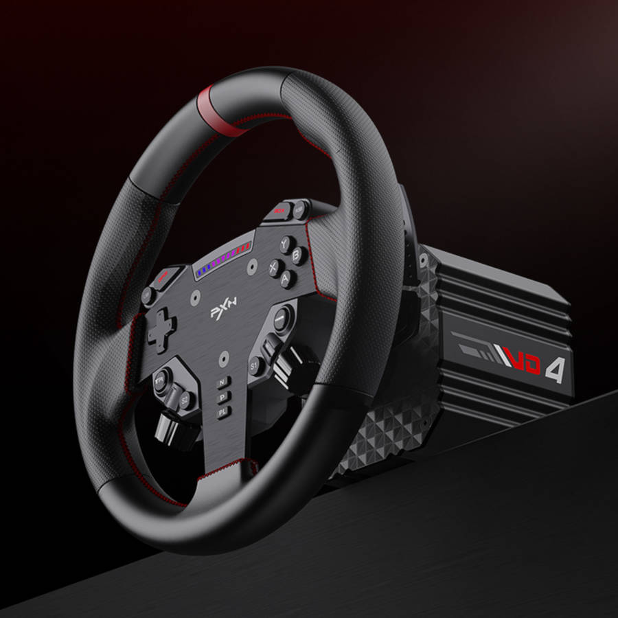 PXN VD4 Direct Drive Sim Racing Wheel  PD-HM Dual Pedal  Z8 Clamp Bundle