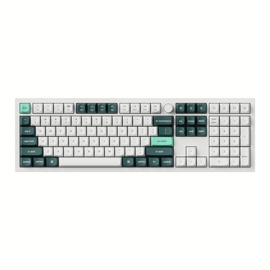 Keychron Q6 HE QMK Full-size Wireless Custom Mechanical Keyboard (Nebula Switch) ? Shell White