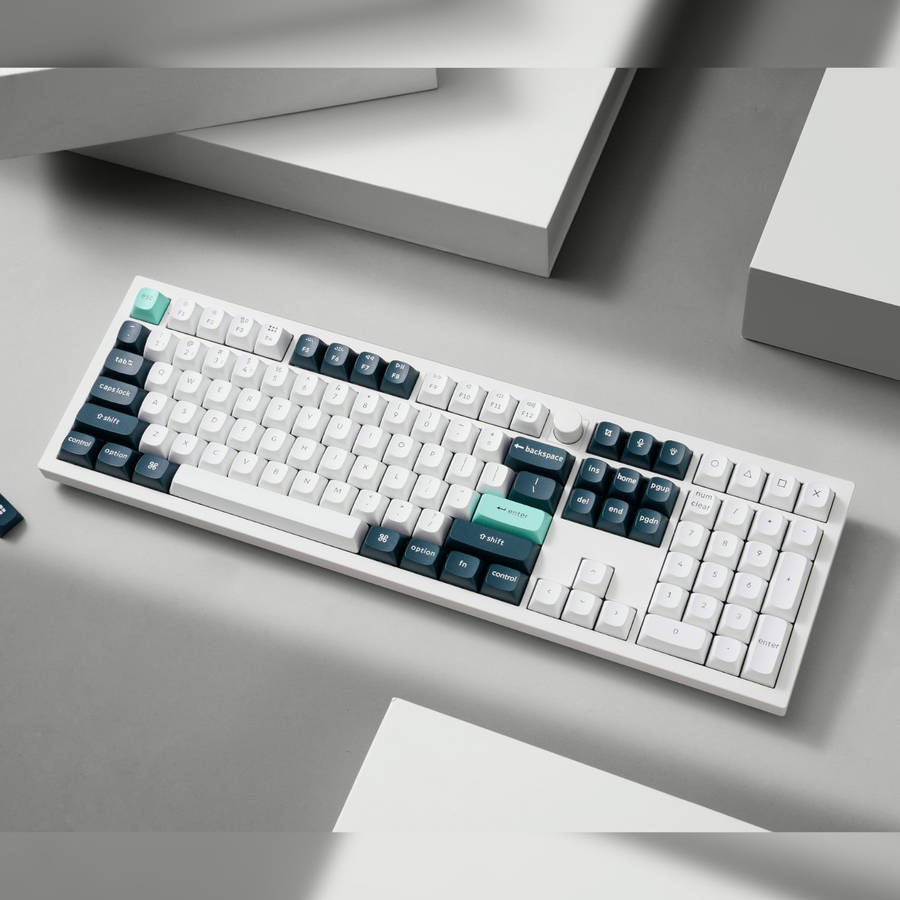 Keychron Q6 HE QMK Full-size Wireless Custom Mechanical Keyboard (Nebula Switch) ? Shell White