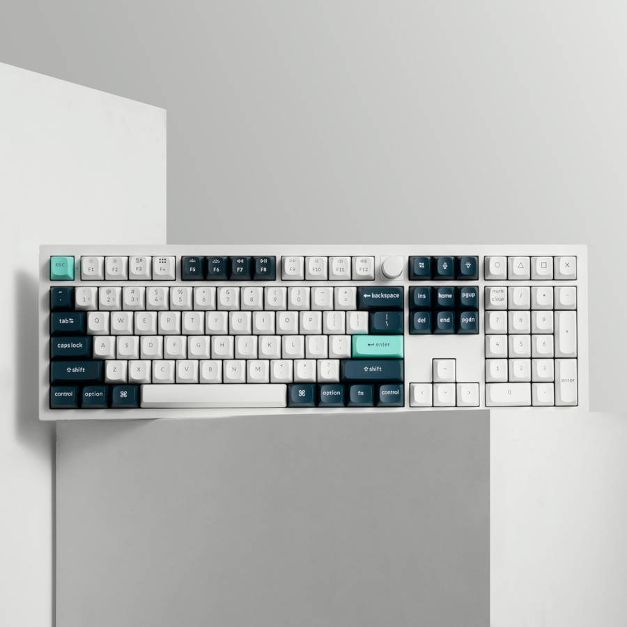 Keychron Q6 HE QMK Full-size Wireless Custom Mechanical Keyboard (Nebula Switch) ? Shell White