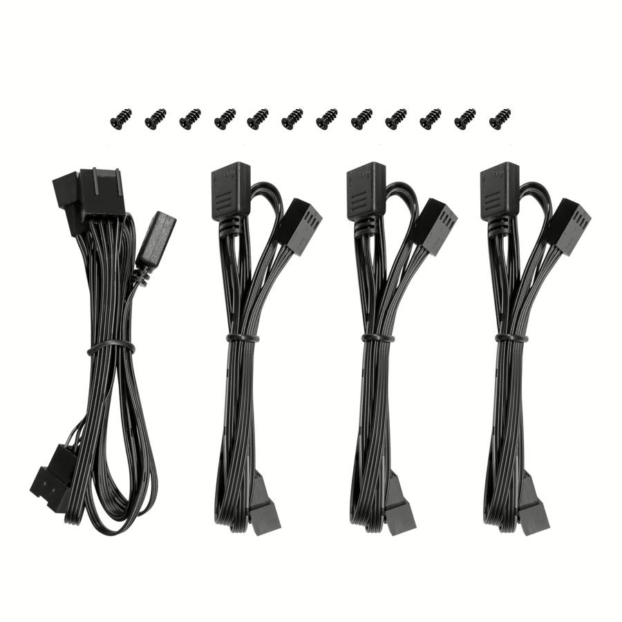 DeepCool FL12 3-in-1 ARGB 120mm PWM 3 Fan Pack - Black