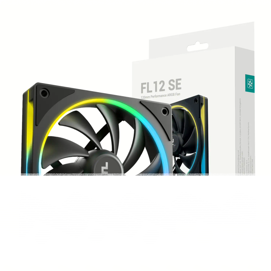 DeepCool FL12 SE 120mm ARGB PWM Fan - Black