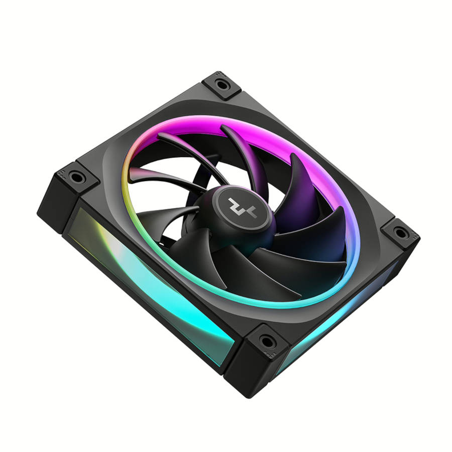 DeepCool FL12 3-in-1 ARGB 120mm Fan 3 Pack - Black