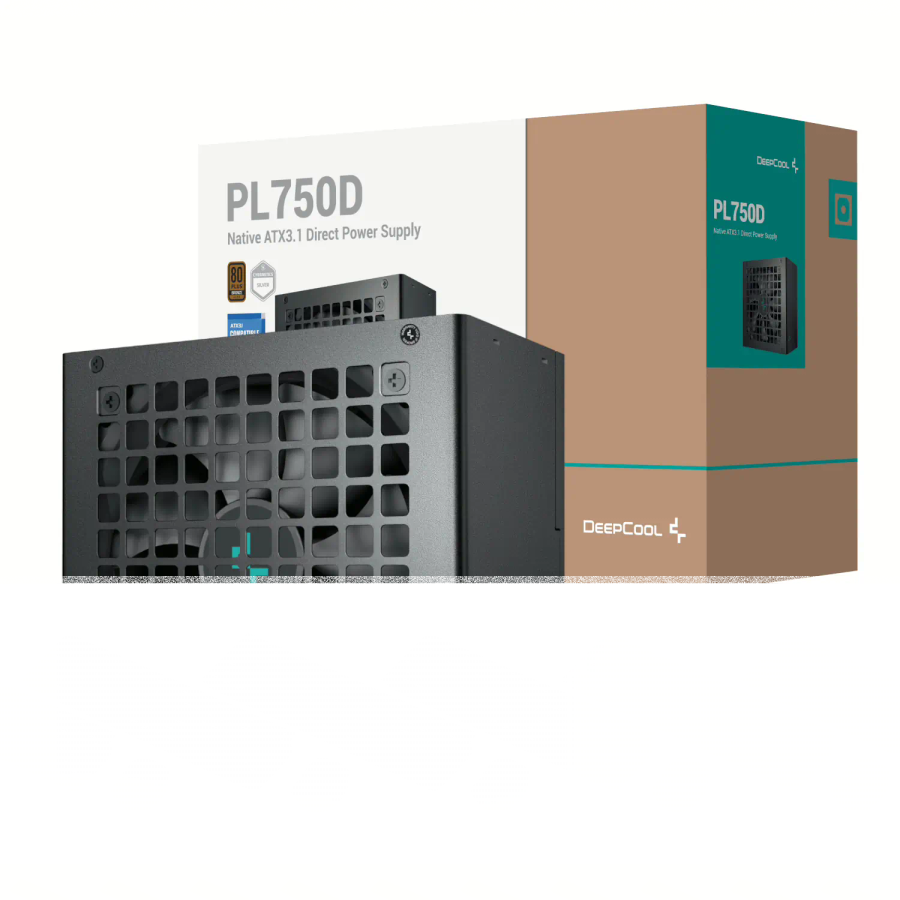DeepCool PL750D 750W 80PLUS Bronze ATX3.1 Semi-Modular Power Supply