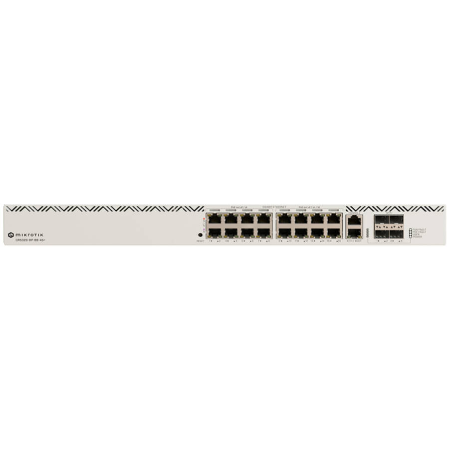 MikroTik Cloud Router Switch 16 Port PoE 600W 4SFP+