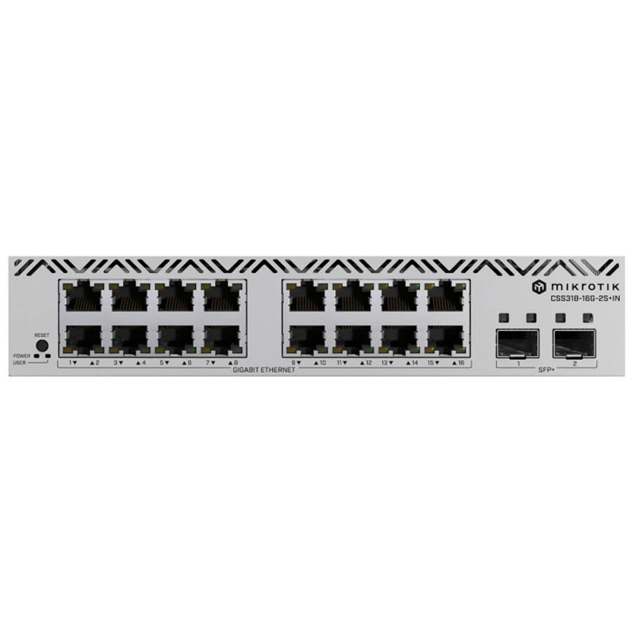 MikroTik SWoS Cloud Smart Switch 16 Port Gigabit 2 SFP+
