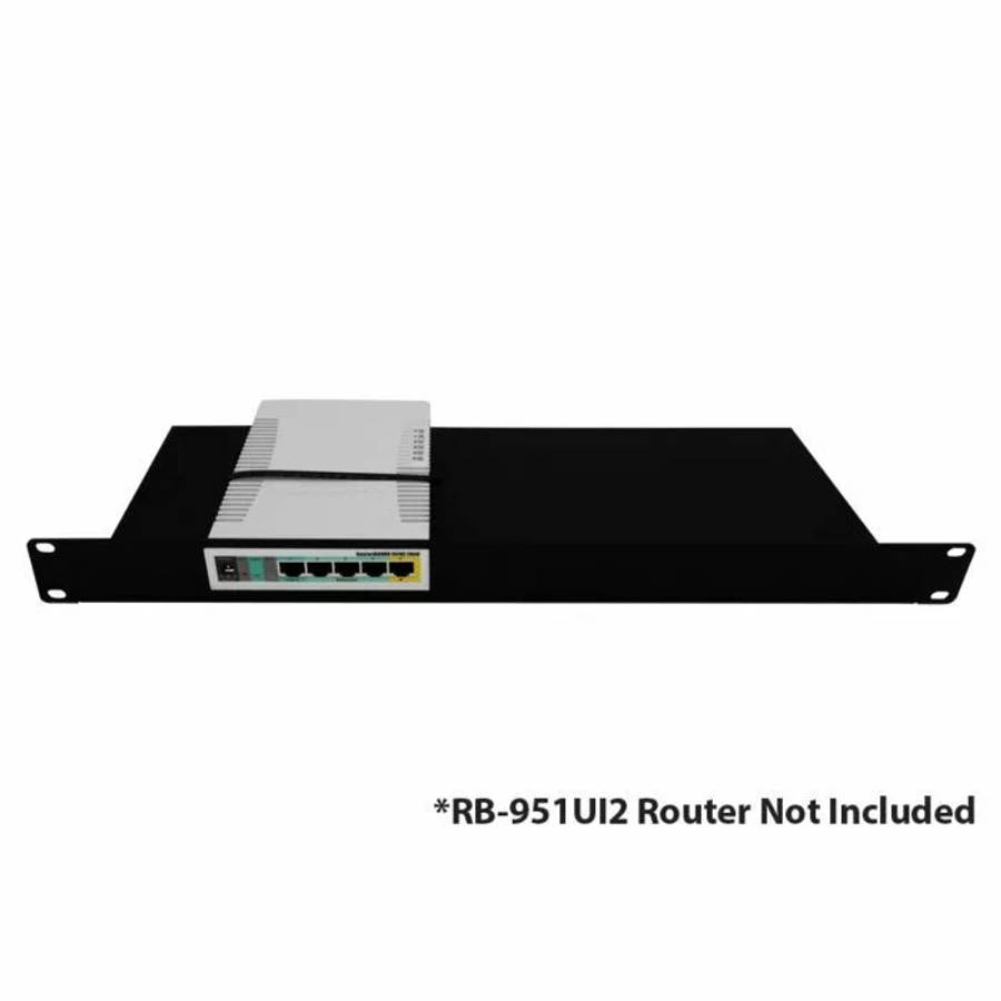 Scoop 19-inch Rack Mount Tray for MikroTik HEX & hAP Series