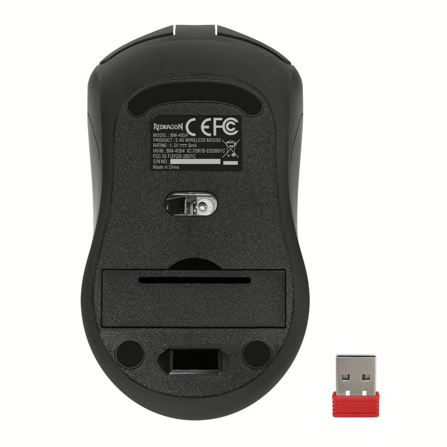 REDRAGON MOUSE 1600DPI RF BK