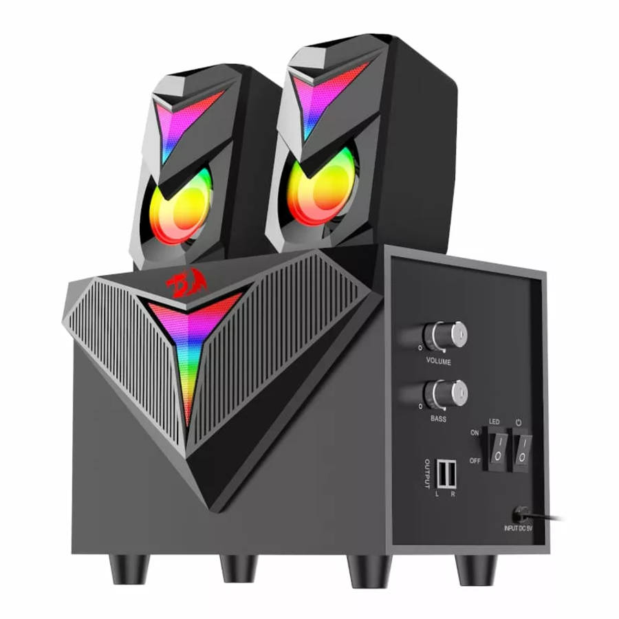 Redragon 11W Toccata RGB 2.1 Gaming Speaker Black