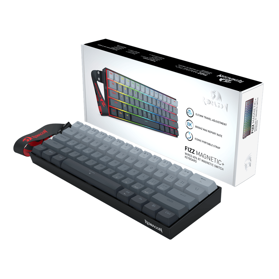 Redragon FIZZ Magnetic+ Wired 60% Gaming Keyboard