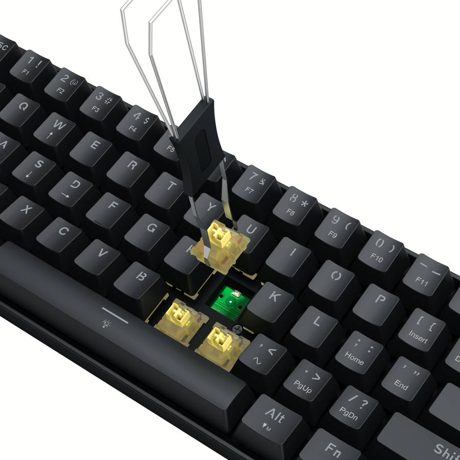 Redragon FIZZ Magnetic Plus 60% RGB Gaming Keyboard - Black