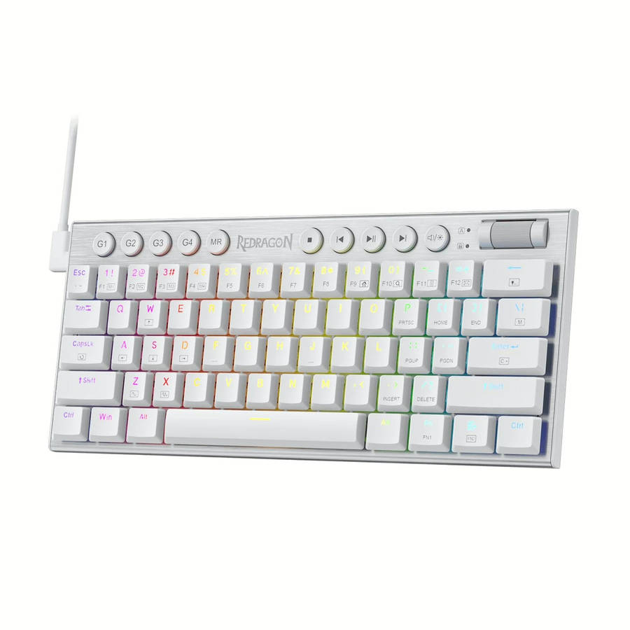 Redragon K632 HORUS Mini 60% RGB Wired Gaming Keyboard ? White