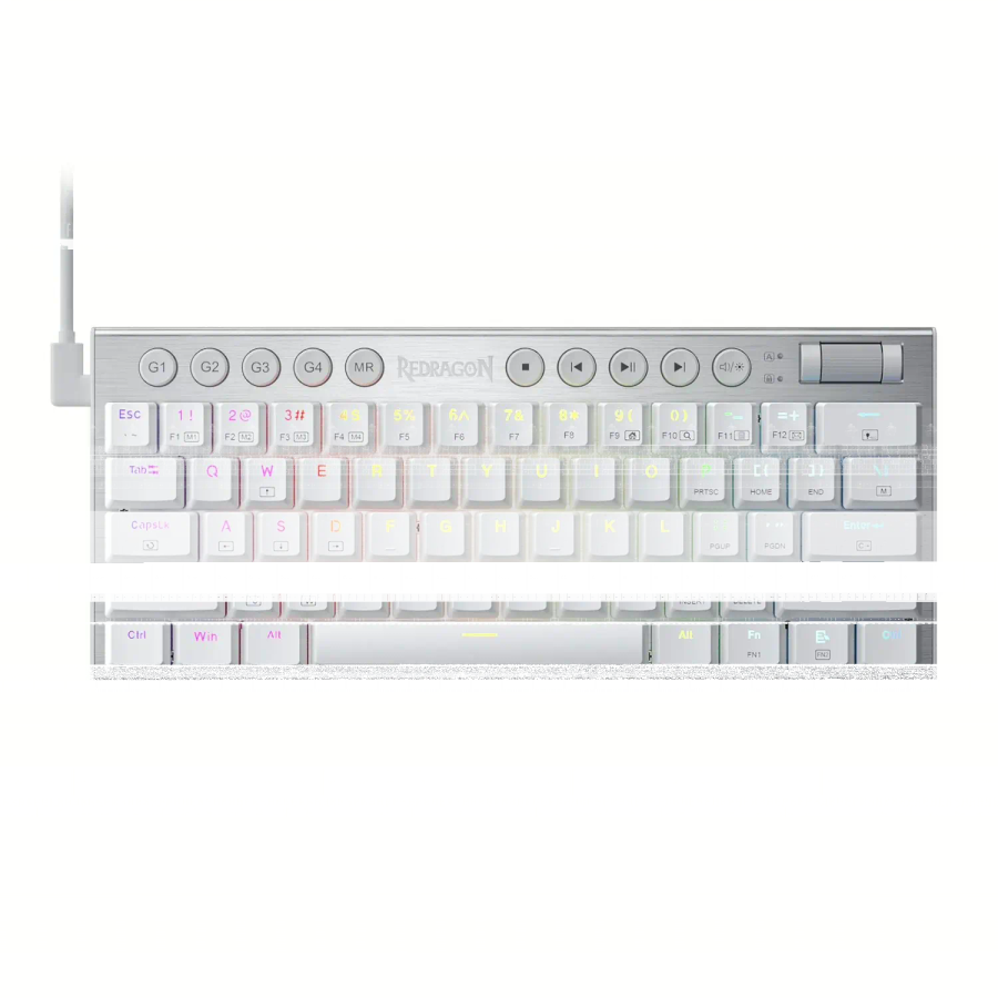 Redragon K632 HORUS Mini 60% RGB Wired Gaming Keyboard ? White