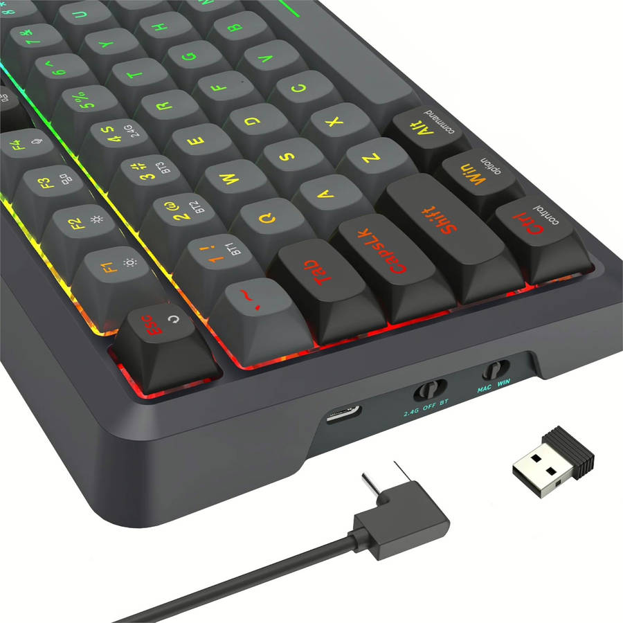 Redragon BREAGI PRO K688 98+1 Gasket Wireless Mechanical Keyboard (Triple Mode, RGB, Hot-Swappabl...