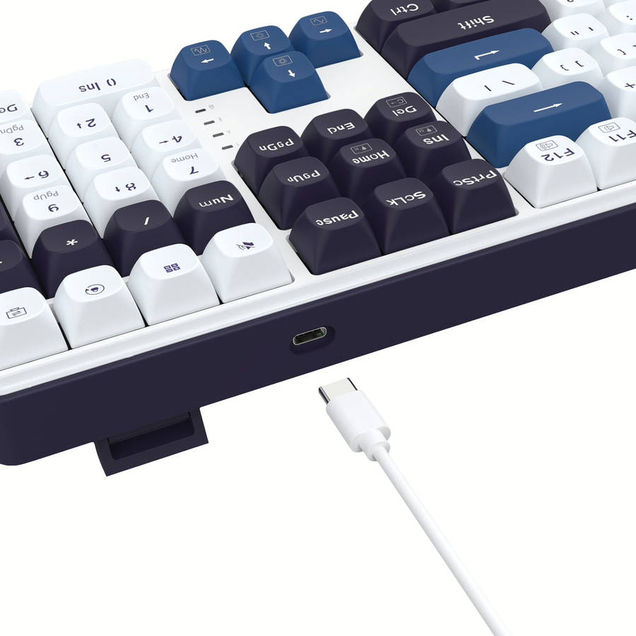 Redragon K689 WYVERN RGB Wired Mechanical Keyboard - White/Black