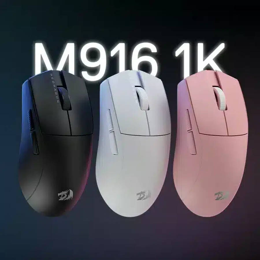 Redragon M916 PRO 1K Wireless Gaming Mouse Pink