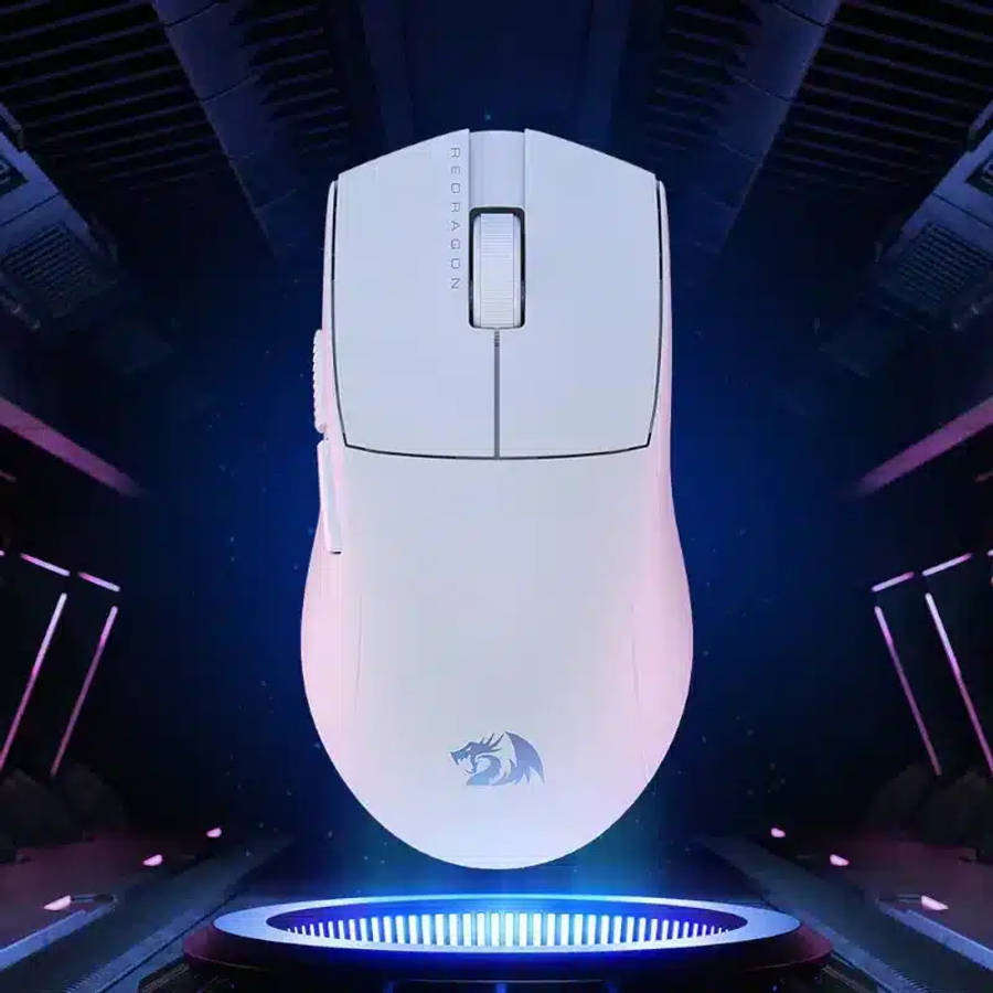 Redragon M916 PRO 1K Wireless Gaming Mouse White