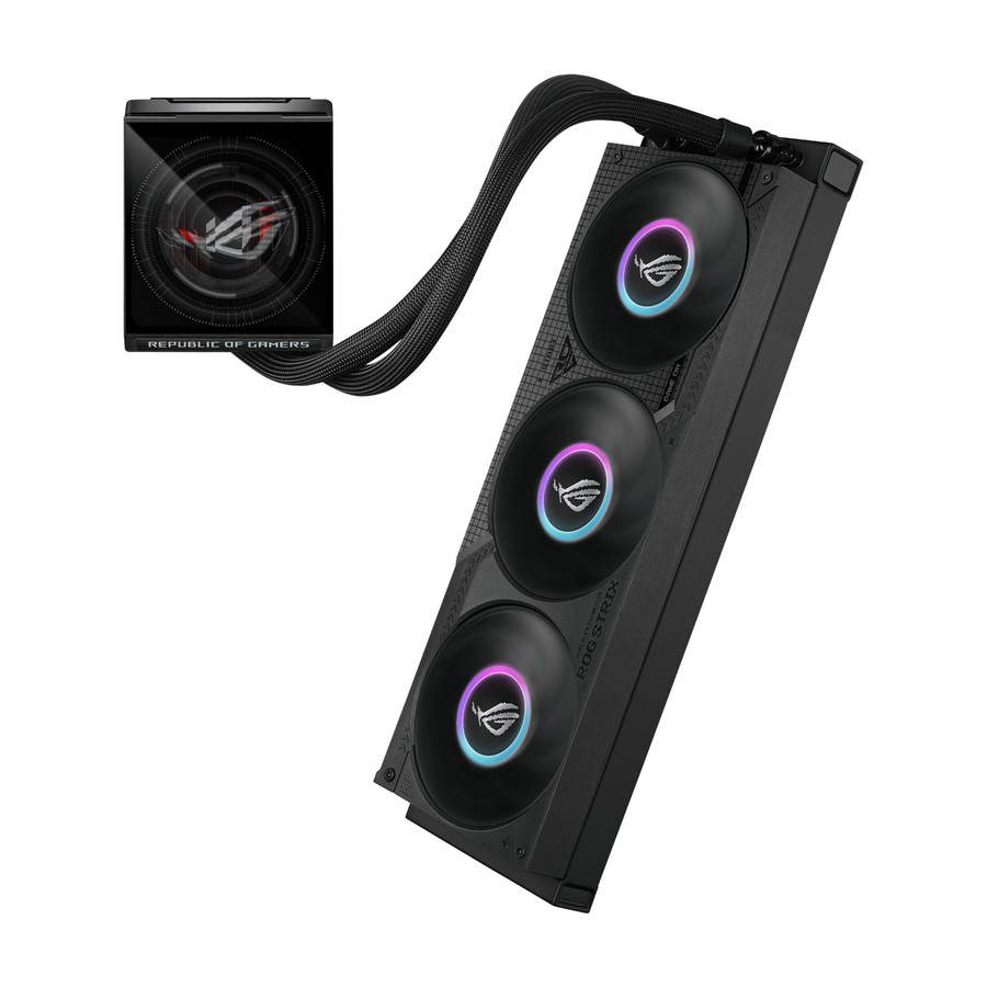 Asus ROG Strix LC IV 360 ARGB LCD Liquid Cooler - Black