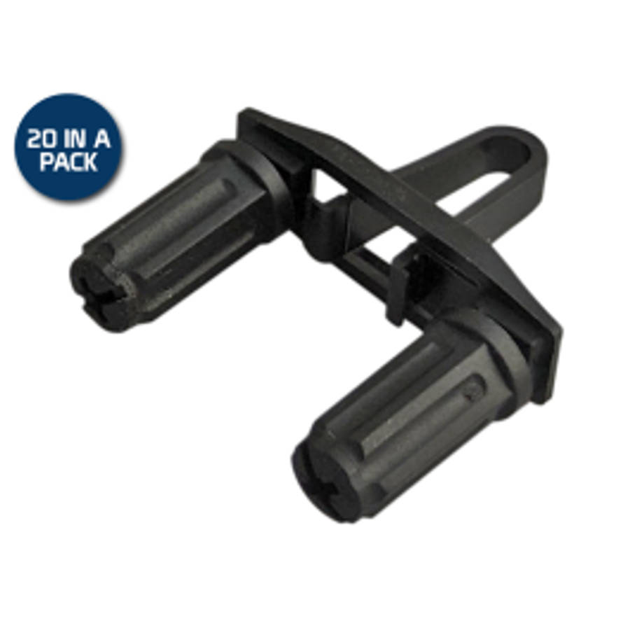 Rackstuds Duo 2.2mm/3.2mm 20 Pack Black