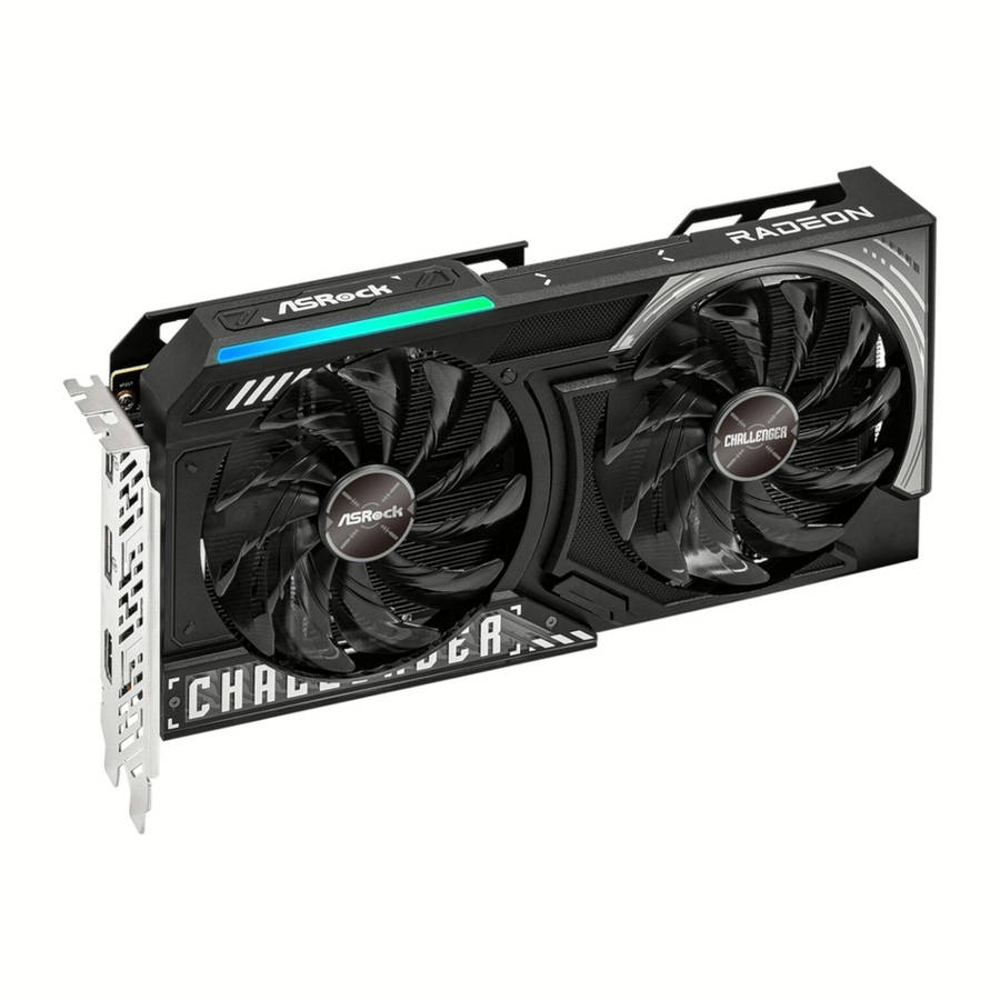 ASRock Radeon? RX 9060 XT Challenger 16GB OC Graphics Card (RDNA? 4, PCIe 5.0)