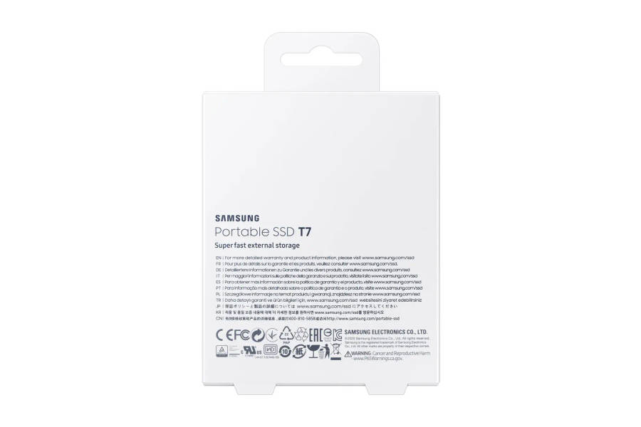 Samsung 2TB T7 Portable SSD - Titan Grey