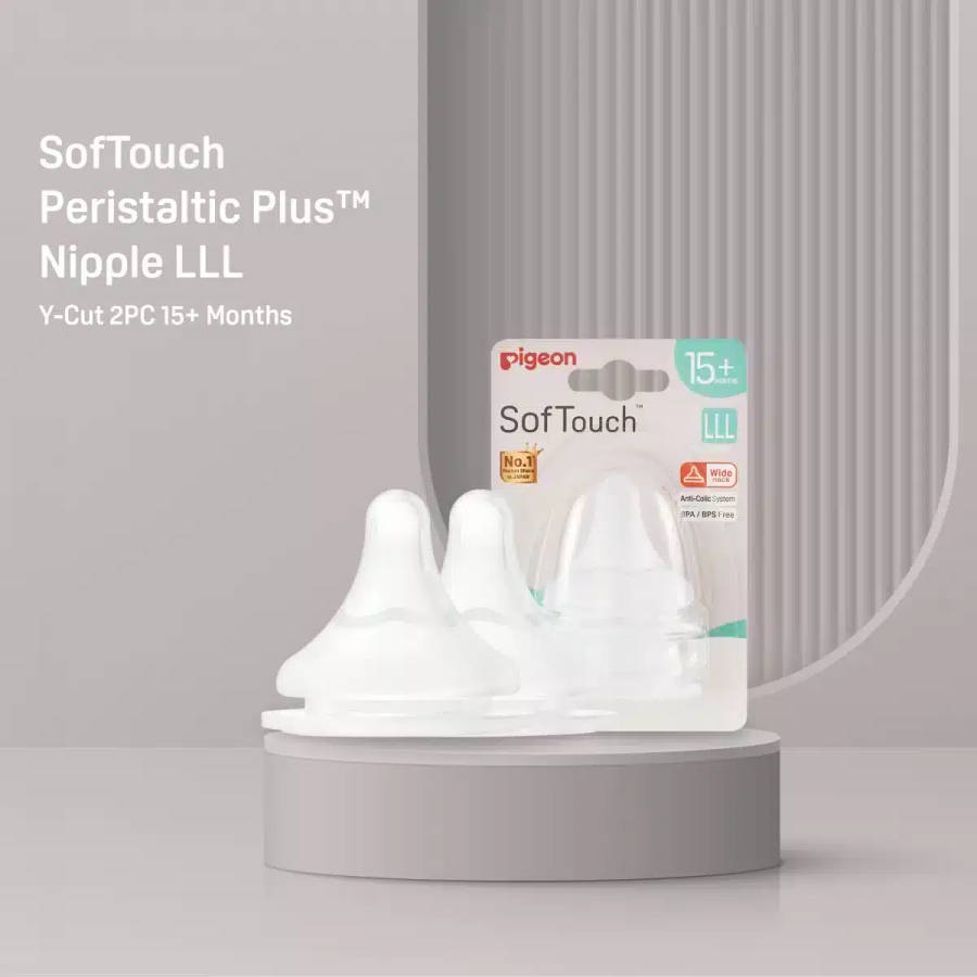 Pigeon - SOFTOUCH 3 NIPPLE BLISTER PACK 2PCS (LLL)