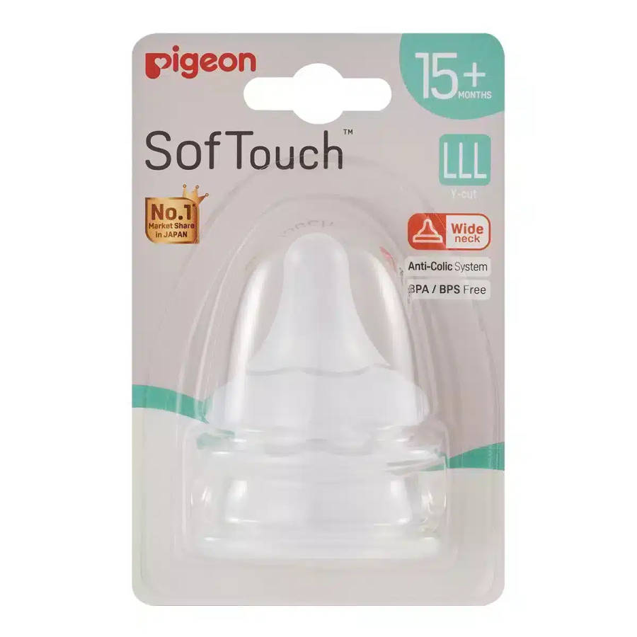 Pigeon - SOFTOUCH 3 NIPPLE BLISTER PACK 2PCS (LLL)