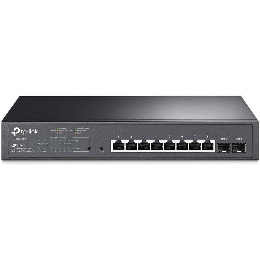 TP-Link SG2210MP JetStream 10-port Gigabit Smart Switch with 8-port PoE+