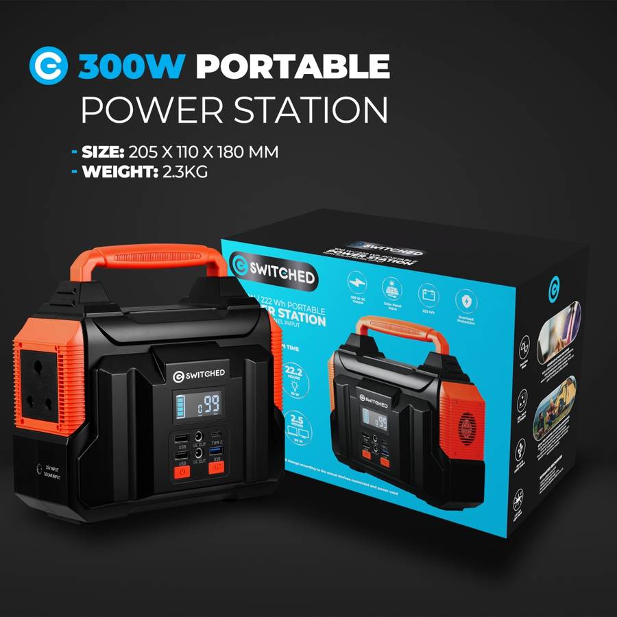 Switched 300W 222Wh Portable Power Station