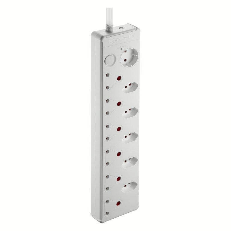 Switched 12-way High Surge Protection Multiplug with 0.5m Cord White