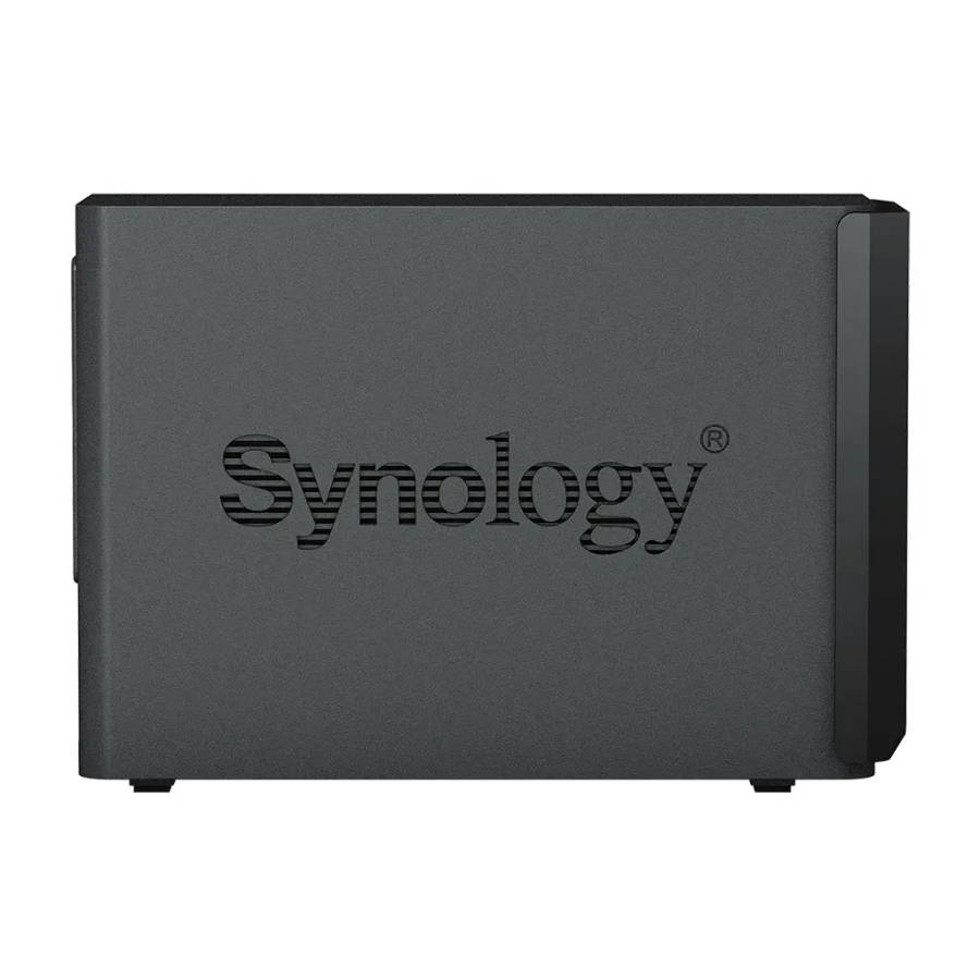 DiskStation 2 Bay NAS; 4-core 1.7 GHz; 2 GB DDR4 non-ECC