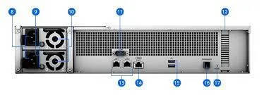 RackStation 12-bay (up to 24-bay); AMD Ryzen V1780B 2.4Ghz; 8GBDDR4 ECC (Up to 32GB); 2 x 1GbE PO...