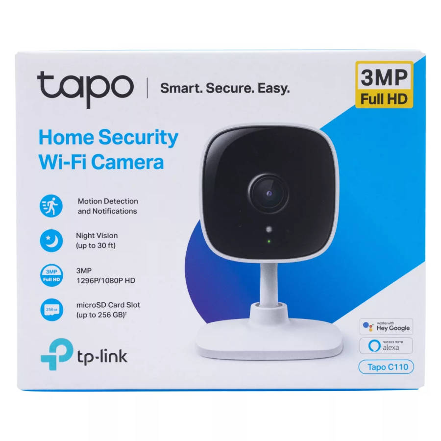 TP-Link Tapo C110 3MP Home Security Wi-Fi Camera