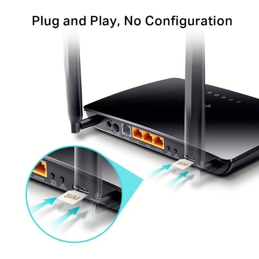 TP-Link TL-MR6500v N300 4G LTE Telephony Wireless Router
