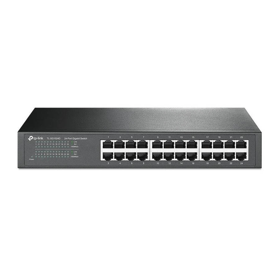 TP-Link TL-SG1024D 24-port GbE Unmanaged Desktop/Rackmount Network Switch