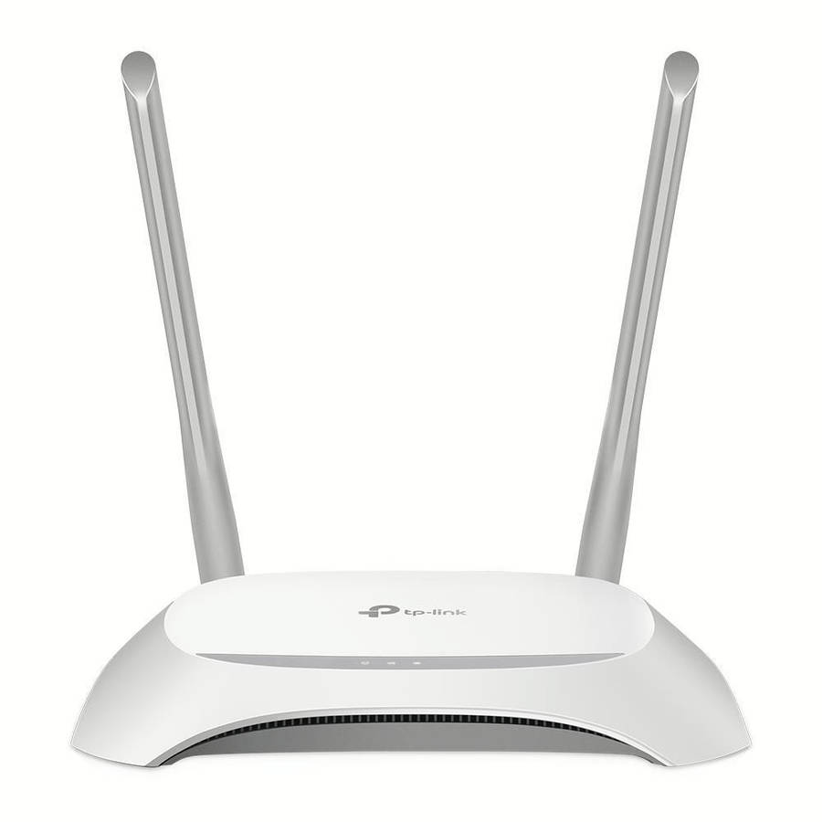 TP-Link TL-WR840N Wi-Fi 4 Wireless Router Single-band 2.4GHz Fast Ethernet Gray and White