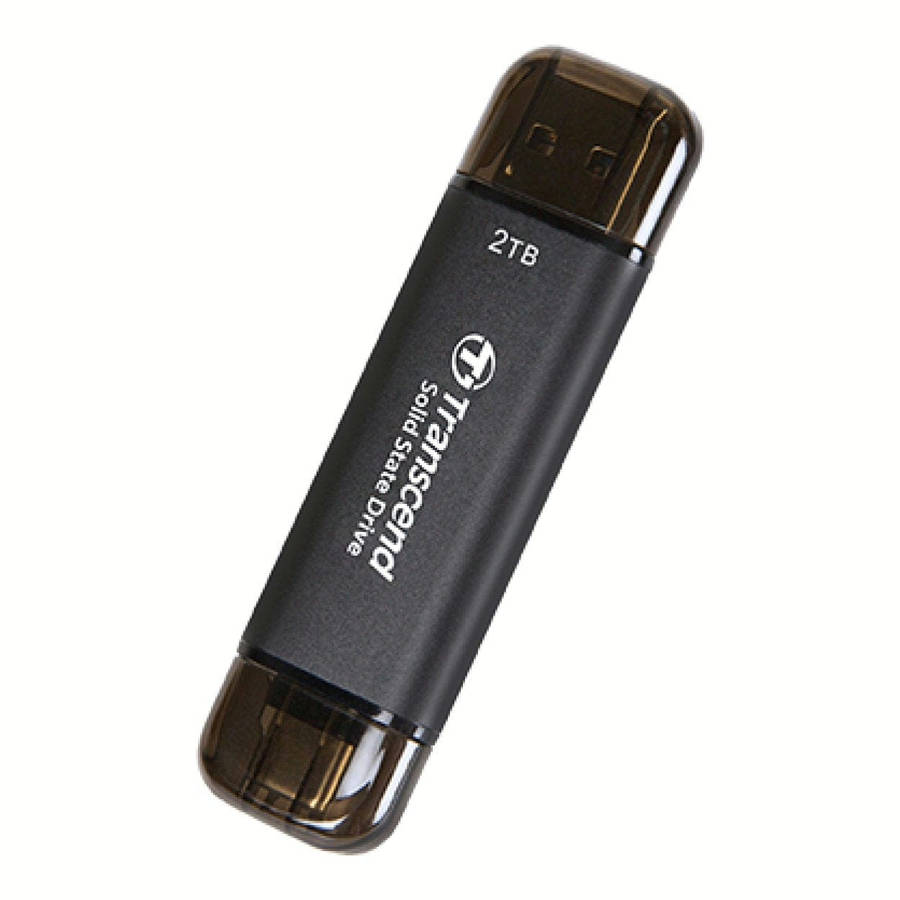 Transcend ESD310C 128GB Flash Drive Portable SSD Black
