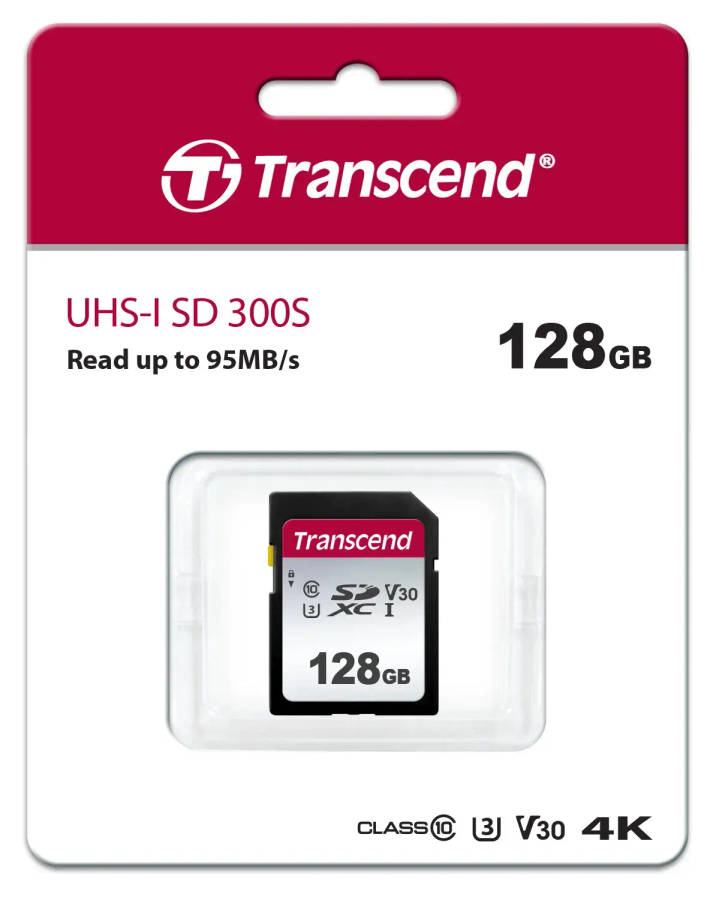 Transcend 300S 128GB SDXC UHS-I Flash Memory Card