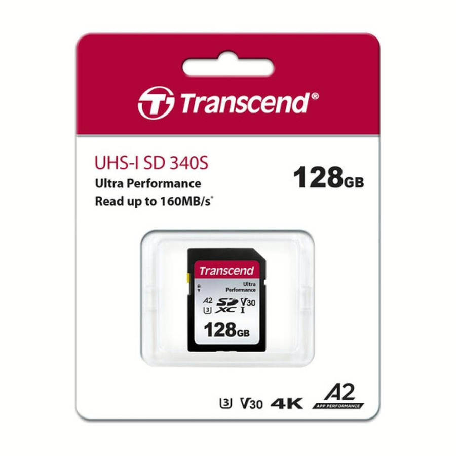 Transcend 340S 128GB UHS-I A2 SDXC Memory Card
