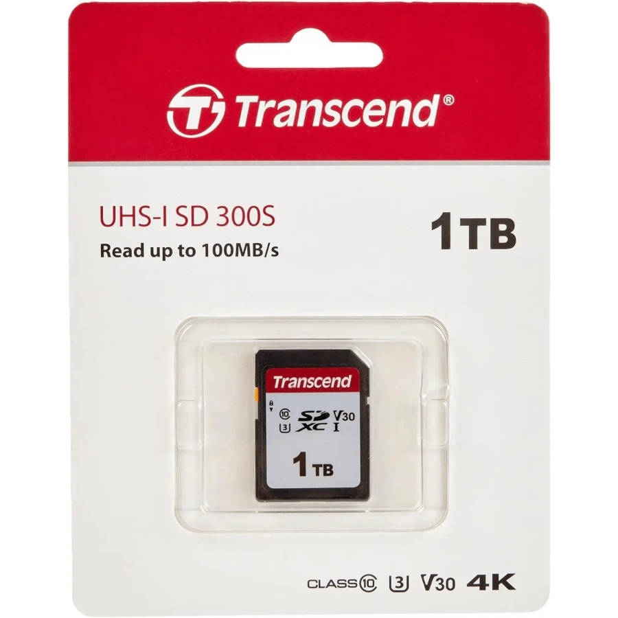 Transcend 300S 1TB SDHC UHS-I Flash Memory Card