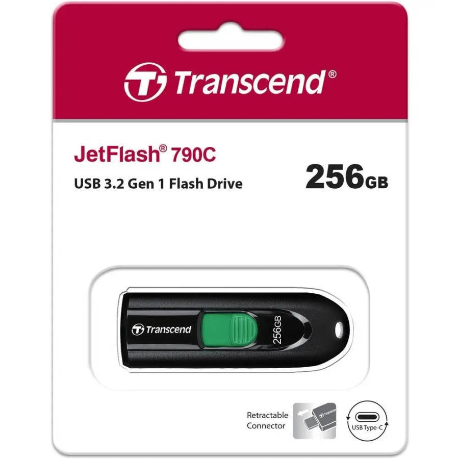 Transcend JetFlash 790C 256GB USB Type-C Flash Drive