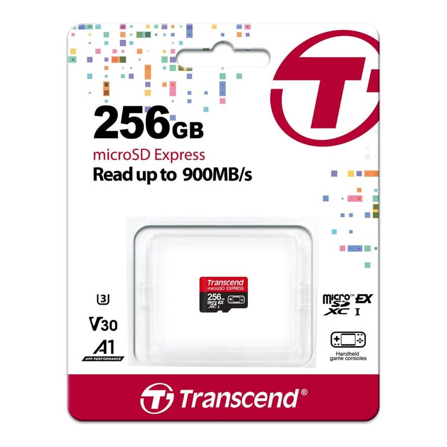 Transcend 256GB USD710S UHS-I U3 V30 A1 microSD Express Memory Card